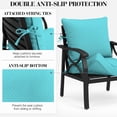 thumbnail image 4 of Snubbull Outdoor Deep Seat Cushion Set, 2 Pieces 24"x24"x6.5" Patio Furniture Replacement Cushions with Tie Straps, Waterproof Fade Resistant Removable Zipper Cover, Lake Blue, 4 of 7