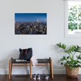 thumbnail image 3 of Art.com Panoramic image of the Manhattan city skyline and the Empire State Building at night, Manhattan Stretched Canvas Print Wall Art by Alan Novelli, 24" x 36", 3 of 4