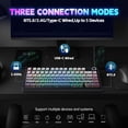thumbnail image 4 of Teclado inalámbrico para juegos LEOBOG x Aula F75 MAX con pantalla inteligente, 4 of 9