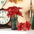 thumbnail image 6 of Deago Indoor/Outdoor 6.30 in Artificial PE Foam Flower, Red, 6-Pieces, 6 of 12