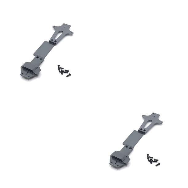Vogacara RC Parts Second Floor Board Control remoto profesional Car Accesorios resistentes al desgaste Regalos para niños Reemplazo para 1/14 144001 color titanio 2piezas Vogacara CBP203117