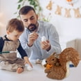 thumbnail image 6 of Straw Animal Easter Decor Artificial Squirrel Home Orange Decorations Brown Garden Photoshoot Supplies Neck Decoration, 6 of 13