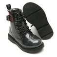 thumbnail image 3 of Boy Girls Ankle Boots Lace up Combat Boots Black Size 12 Little Kid, 3 of 7