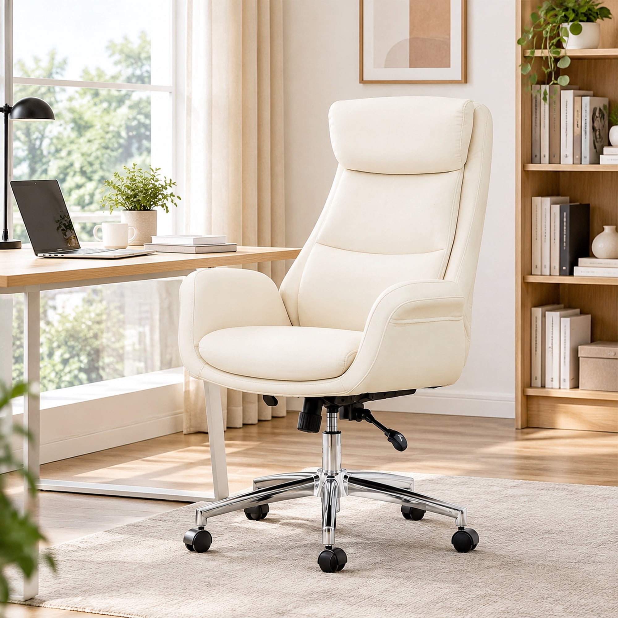 high-back office chair leather adjustable product
