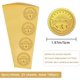 thumbnail image 2 of Pegatinas en relieve de lámina dorada de 2", sellos oficiales del Certificado de Excelencia Estrella, autoadhesivas, 100 unidades, etiquetas decorativas para medallas., 2 of 7