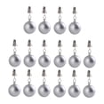 thumbnail image 1 of Luzkey Balles de Poids pour Rideaux, Poids pour Draperies, Cintres Robustes, Pendentifs pour Drapeau de Jardin, Rideaux de Douche, Patio, Intérieur Extérieur, Pergola, 16 Pcs, 1 of 8