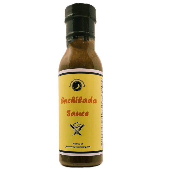 Enchilada Sauce | Premium | 12 fl. oz. Flavor Lock Bottle | Crafted in Small Batches by June Moon Spice Company