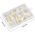 thumbnail image 2 of Ganchos de pared de metal LIUYMXG juego de ganchos para cuadros con kit de clavos color dorado, 2 of 5