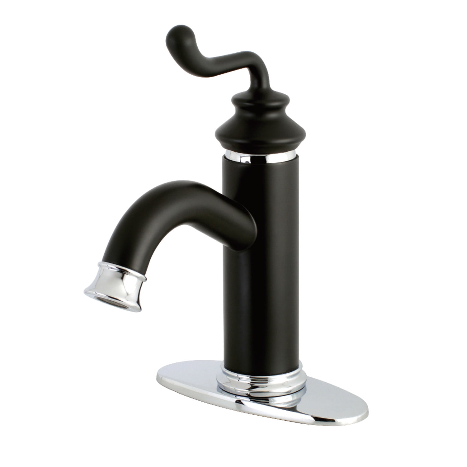 Chrome Bathroom Sink Faucet Mixer Hole Handle Mono Bloc High Arc Spout Drain CA 