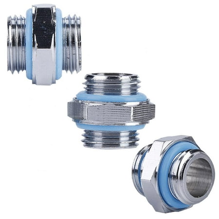YLSHRF 3PCS External Hexagonal G1/4 Thread Tube Connector Fitting for PC Water Cooling System, Tube Connector, Water Cooling (Best Water Cooling System For Pc)