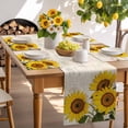 thumbnail image 6 of Placemats Set of 4, Sunflower Place Mats Farmhouse Floral Plant Vintage Tablemats Washable Placemat Table Decoration for Kitchen Table Dinner Party Home Decor Indoor Outdoor 13x19 Inch, 6 of 9