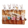 thumbnail image 2 of 10x Clips de foto de conejo de Pascua de dibujos animados, Clips de sellado, Clips de clavija, adornos artesanales, soporte de foto de color para estilo B SM SunniMix Clips de fotos de conejo de Pascua, 2 of 8