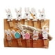 thumbnail image 2 of 10 Uds. de Clips para fotos de conejo de Pascua, Clips de sellado, adornos de madera de colores, soporte para fotos para bricolaje, fijación de notas, estilo B Gloria Clips de fotos de conejo de Pascua, 2 of 9
