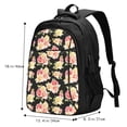 thumbnail image 5 of Daiia Rose Flowers Pattern USB Charging Backpack for Men and Women, Anti-Theft Backpack,Travel Backpack,School Backpack,College Backpack,Laptop Backpack, 5 of 7
