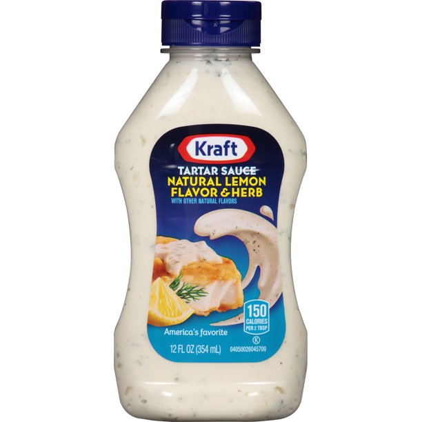 Kraft Natural Lemon Flavor & Herb Tartar Sauce 12 fl oz Bottle