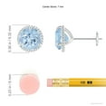 thumbnail image 2 of ANGARA Natural 2.24 ct Aquamarine Martini Stud Earrings in 14K White Gold for Women (Size-7mm) | March Birthstone, Anniversary, Jewelry Gift for Women | Natural Aquamarine Earrings, 2 of 8