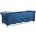 thumbnail image 5 of City Chic Sofa - Modern Velvet Living Room Couch, Navy Blue, 5 of 9