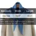 thumbnail image 3 of Women Knitted Triangular Scarf, Lightweight Soft Neck Warmer Shawl with Cut-Out, Versatile Knit Neck Wrap for Daily Fall Outfit, 3 of 6