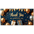 thumbnail image 3 of Decorative Design Thank You Banner Golden Theme Balloon Decoration Appreciation Banner for Office Party Employee Recognition Event, 3 of 7