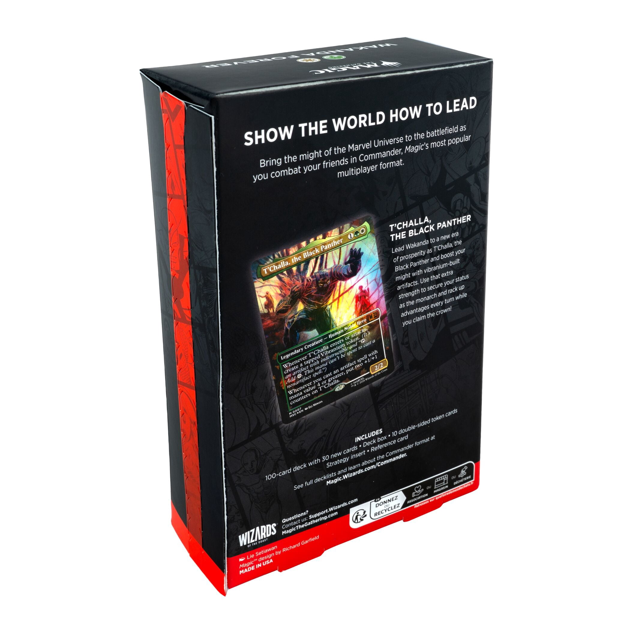 Magic: The Gathering Trading Card Games Marvel Super Heroes Commander Deck Wakanda Forever