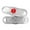 Red | Impact Engraving, variant on MedicEngraved Stainless Steel Custom Medical Alert Bracelet - 5mm Oval Link