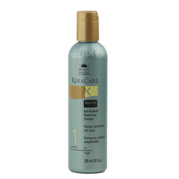 Size : 8 oz , KeraCare Dry & Itchy Scalp Moisturizing Shampoo Hair - Pack of 1 w/ Sleekshop Teasing Comb
