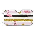 thumbnail image 7 of Balery Gold Glittering Hearts and Flamingos Print Car Windshield Sun Shade,Windshield Sunshade for Car Pickup Truck SUV Accessories-Small, 7 of 7