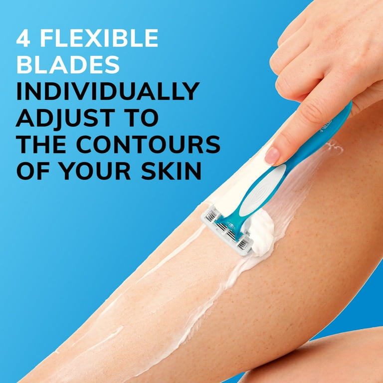 BIC Soleil Comfort Women's Disposable Razors, 4-Blade, 10-Pack for