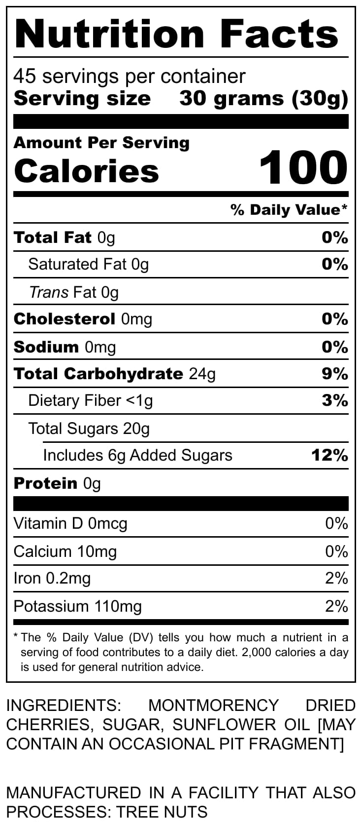 I'M A NUT American Whole Dried Tart Cherries-Sweetened-Kosher- 48 oz Batch Tested Gluten and Peanut Free