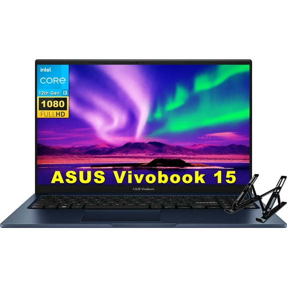 ASUS Vivobook 15 Laptop 2024 , 15.6" FHD Display, Intel Core i3-1215U, 40GB RAM, 1TB SSD, Intel UHD Graphics, Student & Business, Thin & Light, Wi-Fi, Windows 11 Home in S Mode, Quiet Blue