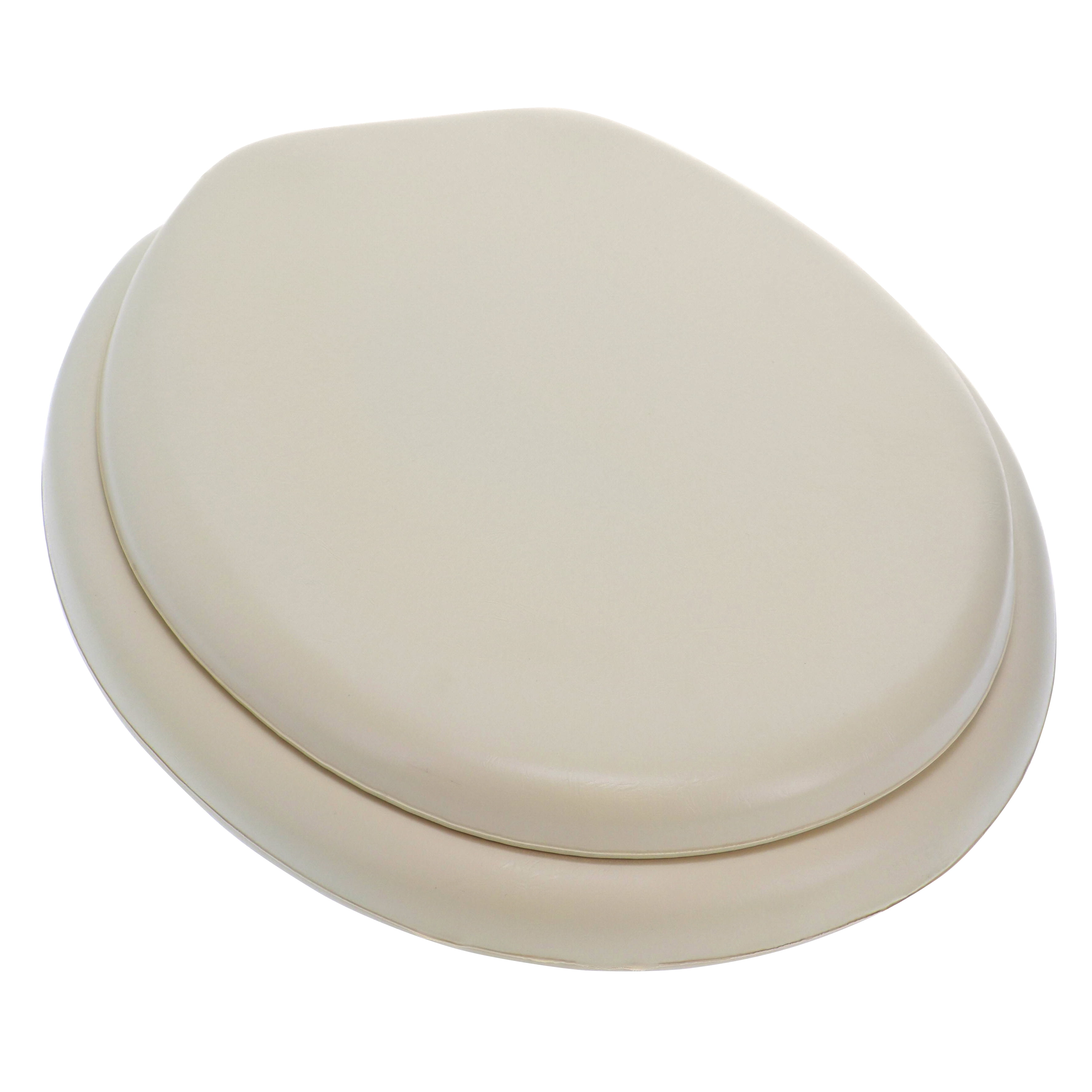 Ginsey Elongated Soft Cushion Toilet Seat, Champagne