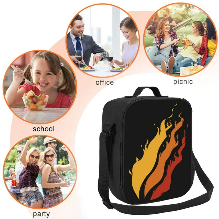 PrestonPlayz Insulated Lunch Bag Lunch Box for Women Men Convenient Container Black Lunch Pail Cooler Popular Handbags Case for Work Picnic Beach Travel Walmart