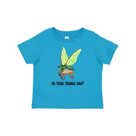 

Inktastic Is This Thing On Cute Cicada with Microphone Gift Baby Boy or Baby Girl T-Shirt