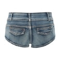thumbnail image 6 of Jeans Shorts for Women Summer Denim Ripped Distressed Hot Cut Off Durable Comfortable Daily Swim Beach Blue Short Pants Sizes L, 6 of 7