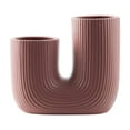thumbnail image 6 of Beautiful Fluted Ceramic Vase by Drew Barrymore, 7", Rosé Pink, 6 of 6