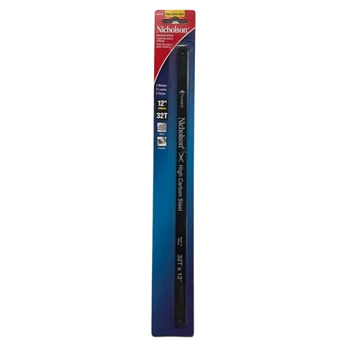 Nicholson 12" X 32T Hacksaw Blades High Carbon Steel Shatterproof Blade 10 Pack
