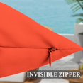 thumbnail image 4 of Fundas de almohada para exteriores SOFJAGETQ, color naranja, impermeables, 46 x 46 cm, 4 unidades, 4 of 7