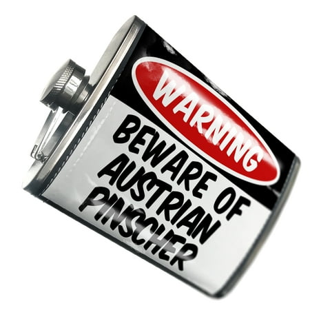 

NEONBLOND Flask Beware of the Austrian Pinscher Dog from Austria