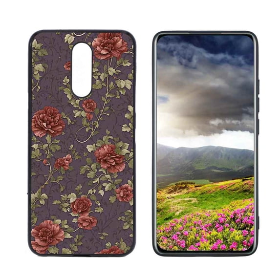 Ivy-Floral-3 Phone Case, Degined for LG Solo LTE Case Men Women, Flexible Silicone Shockproof Case for LG Solo LTE