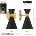 thumbnail image 4 of George Kovacs Lighting - Conic - 1 Light Wall Sconce-9.5 Inches Tall and 5.5, 4 of 7