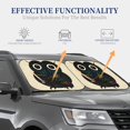 thumbnail image 4 of Xecao Owl with Mandala for Foldable Car Sun Shades (2-Pack) offer sun protection with an easy-fold design for convenient windshield shading., 4 of 7
