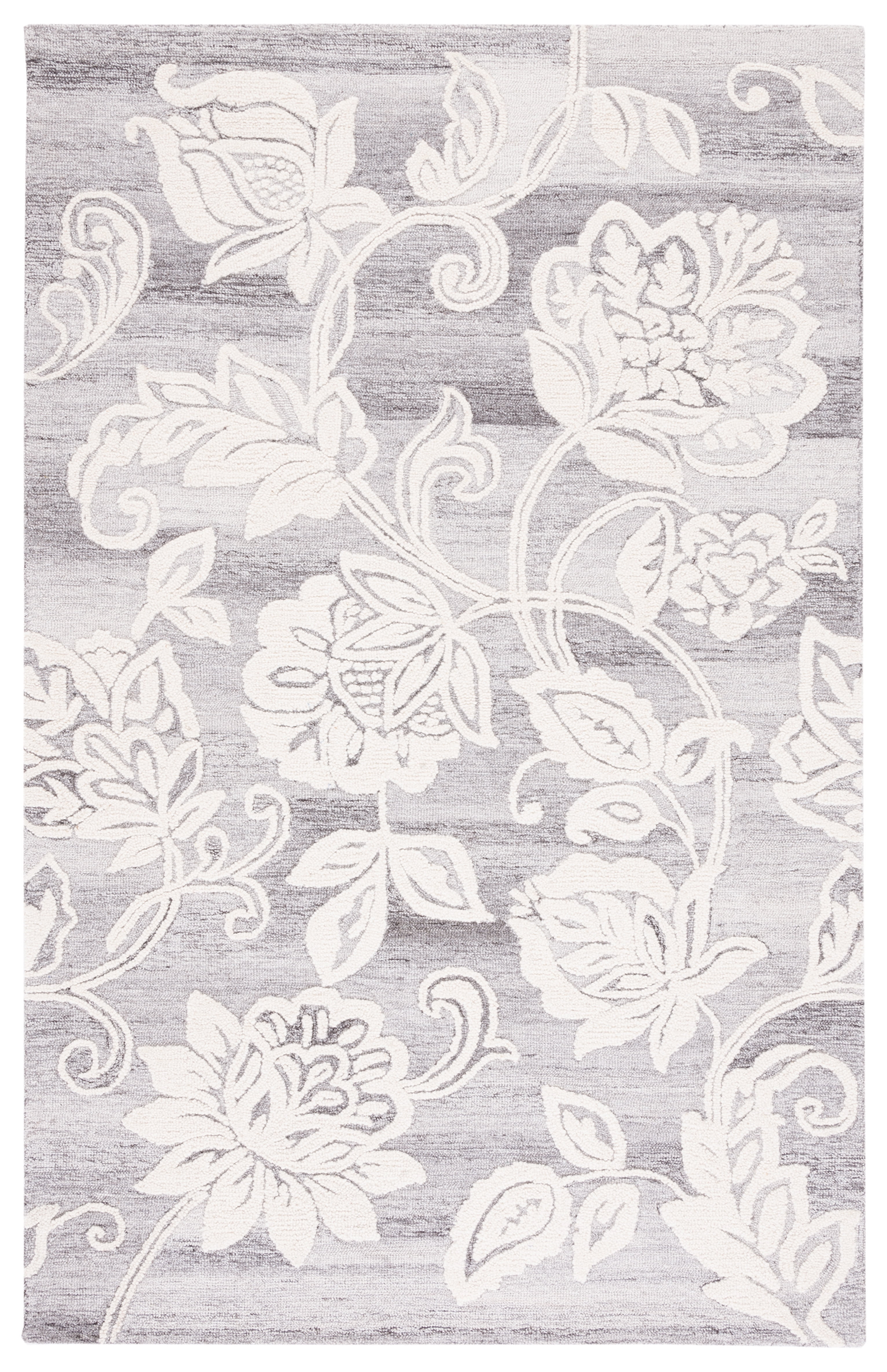 Safavieh Jardin Isidor Floral Area Rug, Gray/Ivory, 4' x 6'