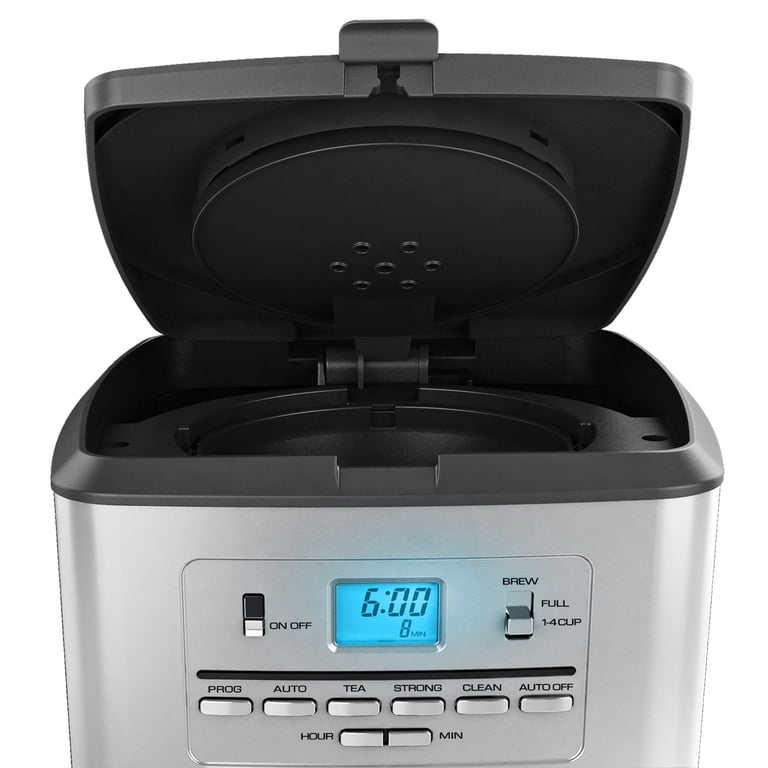BLACK+DECKER 12-Cup Programmable Coffee & Tea Maker, Stainless Steel,  CM3005S