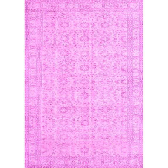Ahgly Company Indoor Rectangle Persian Pink Traditional Area Rugs, 3' x 5'