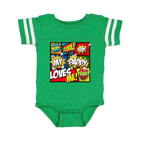 

Inktastic My Daddy Loves Me Gift Baby Boy or Baby Girl Bodysuit