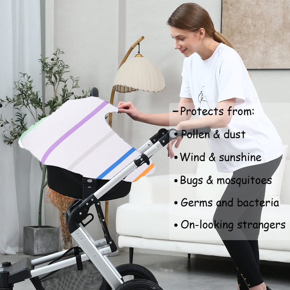 Car Seat Covers for Babies - Multi- use Nursing Car seat Canopy, Breastfeeding Covers