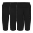 thumbnail image 5 of Wiyuqeen 3 Pack Capri Leggings for Women with Pockets Elastic High Waisted Exercise Capri Pants Solid Tummy Control Workout Gym Active Yoga Pants, 5 of 6