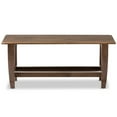 thumbnail image 2 of Baxton Studio Table Basse en Noyer Moderne Mi-Siècle avec Étagère Ouverte Solide, Noyer, 2 of 4