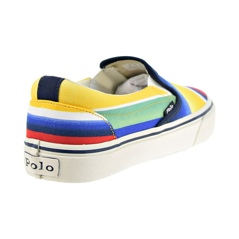 Polo Ralph Lauren Keaton Striped Slip-On Sneaker Men's Shoes Ombre Stripe  816861090-001