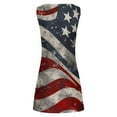 thumbnail image 5 of CFLVAEK American Flag Dress Women July 4th Patriotic Dresses Plus Size Keyhole Neckline Sleeveless Sundress Summer Beach Vacation Tank Mini Dress L, 5 of 5